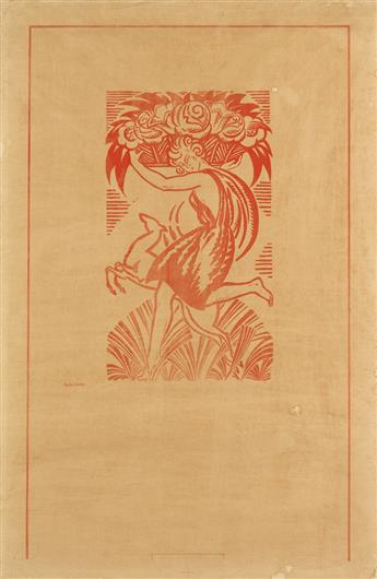 ROBERT BONFILS (1886-1972). PARIS - 1925 / EXPOSITION INTERNATIONALE DES ARTS DECORATIFS ET INDUSTRIELS MODERNES. Poster and proof befo